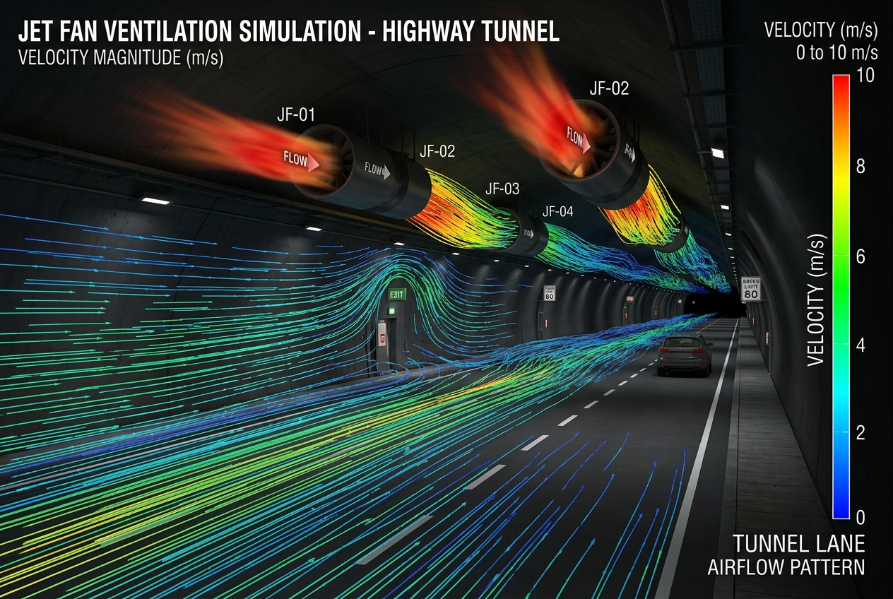 Aerodynamics CFD Wind Tunnel Simulation